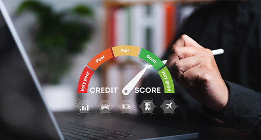Visual representation of a credit score, emphasizing its role in unlocking financial opportunities for businesses in McAllen.